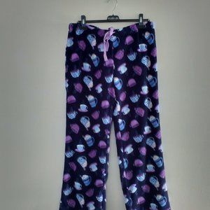 ladies fleece pajama draw string pants size L, Warehouse One, brand new